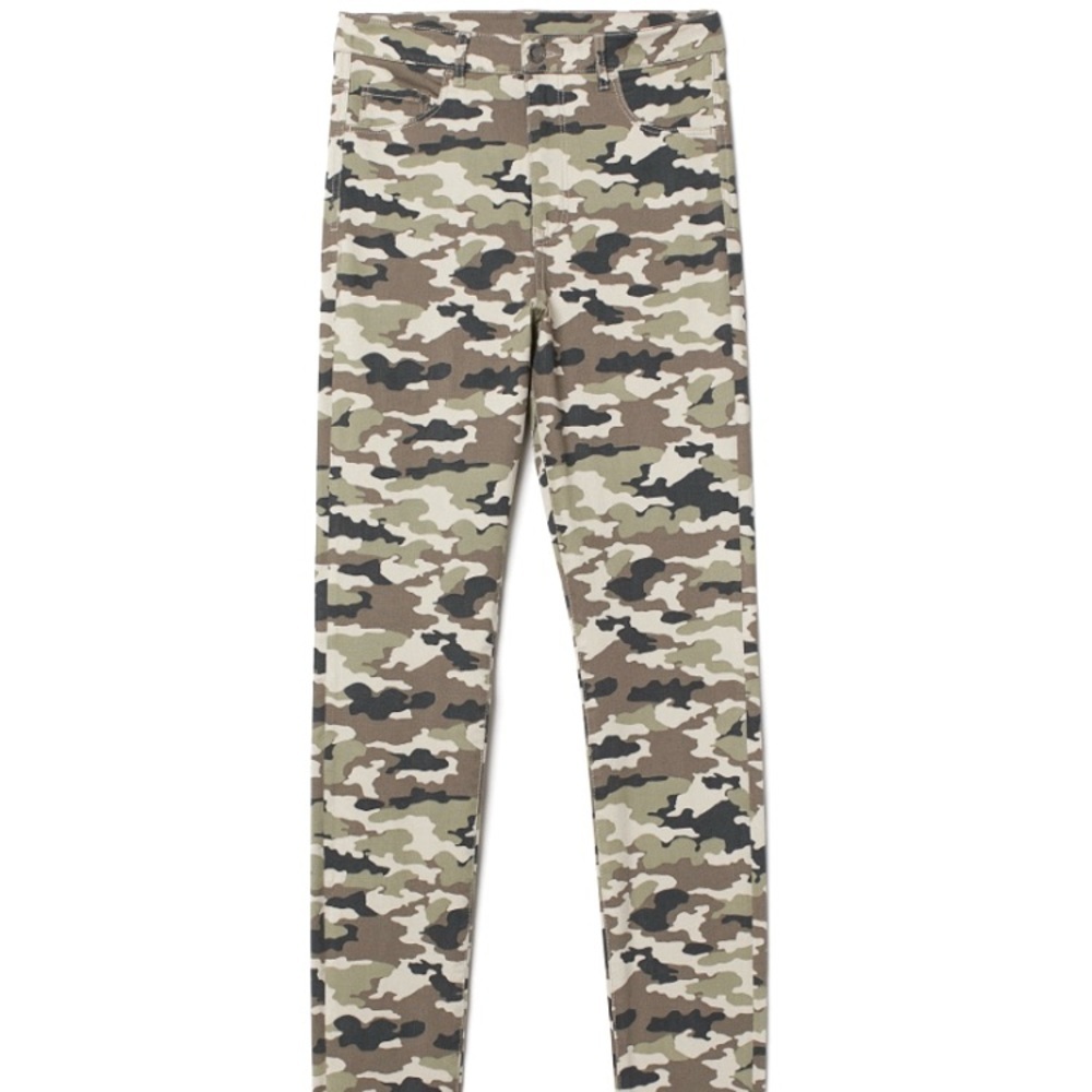 Camouflage high waist denim jeggings size 30 / 32